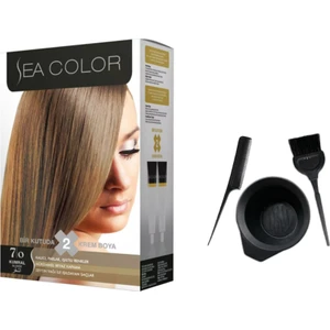Sea Color Saç Boyası 7/0 Kumral + Boyama Kabı Seti