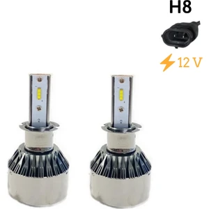 Led Far Ampulü Küçük Kasa Beyaz H8 36W 4800LM 12V / LAAM914