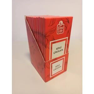 Fine Life Sütlü Çikolata 80 gr - 10 Adet