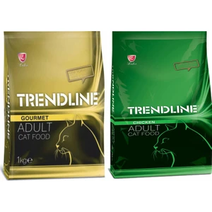 Gurme Kedi Maması 1 kg + Trendline Tavuklu Kedi Maması 1 kg