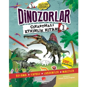 Dinozorlar Çıkartmalı Etkinlik Kitabı 1 - Penny Worms