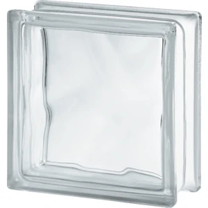 Şeffaf Dalgalı Model Seves Cam Tuğla 10 adet 19X19X8CM