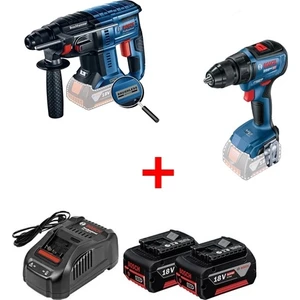 Promix Set Gbh 180-LI Kırıcı Delici  +Gsr 18-50 Akülü Vidalama Brushless Motor Kömürsüz 18 V 5,0 Ah Çift Akü