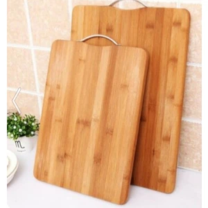 2 Li Takım Bambu Ekmek Kesme Tahtası (26X36)+(20X30) cm