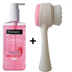 Canlandırıcı Yüz Yıkama Jeli Pembe Greyfurt 200 ml + Cilt Temizleme Fırçası