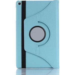Tekno Grup Samsung Galaxy Tab A7 10.4" (T500/T505/T507) 2020 Kılıf Dönebilen Standlı Kapaklı Kılıf + Cam Ekran Koruyucu Mavi