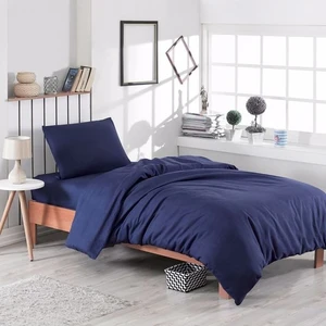Zambak Home Tek Kişilik Lacivert Nevresim Takımı %100 Pamuklu