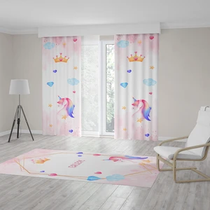 Talia Home Çocuk Odası Bebek Odası Fon Perde 2 Kanat TLA-081