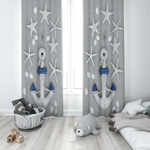 Talia Home Çocuk Odası Bebek Odası Fon Perde 2 Kanat TLA-090