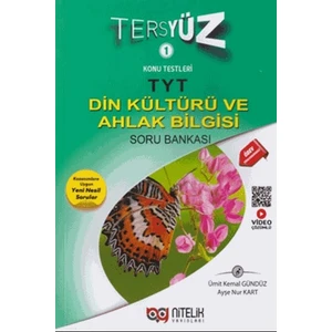Nitelik Yayınları YKS TYT Tersyüz Din Kültürü ve Ahlak Bilgisi Soru Bankası