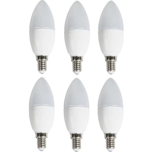 6 'li Cata CT-4083 Mum Ledli Buji LED Ampul-Ince E14 Duy-Avize Ampülü-Gün Işığı 3200K