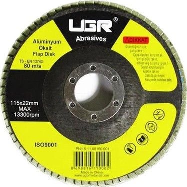 Ugr Metal Ahşap Flap Disk Zımpara 80 Kum 115X22 mm 10 Adet Fiyatı