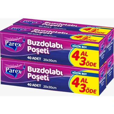 Parex Küçük Boy Buzdolabı Poşeti 4 Al 3