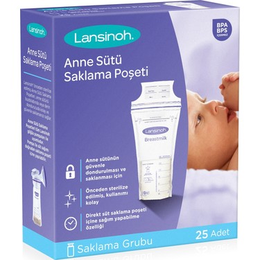lansinoh sut saklama poseti 25 adet fiyati taksit secenekleri