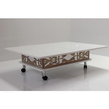 Kolex Akilli Sihirli Sehpa 3 Kademeli Cekmeceli Tekerli Fiyati