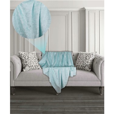 Ikinciten Kaymaz Koltuk Ortusu Sali Acik Mavi Baklava Desen Fiyati