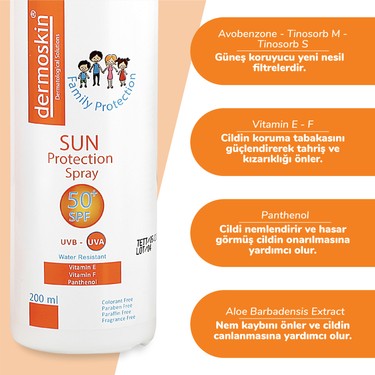 dermoskin sun protection spray