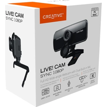 Creative Labs Live! Cam Sync 4K Webcam 73VF092000000 B&H Photo