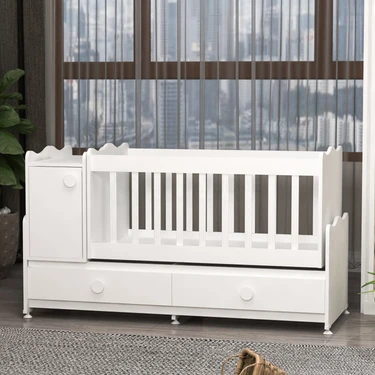 Garaj Home Pırlanta Mdfli  Büyüyen 60X120 Beşik -