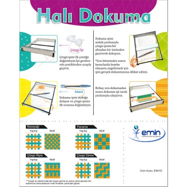 emin is egitim hali dokuma seti fiyati taksit secenekleri