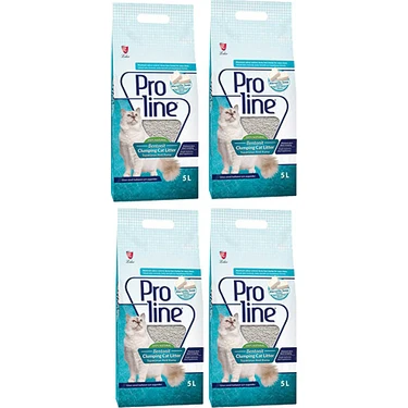 Proline Marsilya Sabunlu Bentonite Topaklanan Kedi Kumu 5 Lt x 4