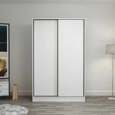 Minar Kale 2 Kapaklı Sürgülü Dolap 120 Cm -