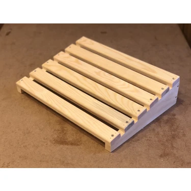 Teknik Ahşap Masa Altı Ayaklık Ayak Koyma Standı 30X40
