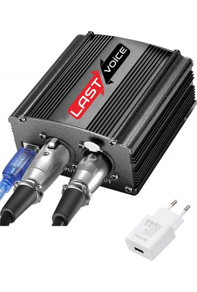 Lastvoice Ph-1000 +48V Phantom Power Ses Kartı (Usb ve XLR Kablo + Adaptör)