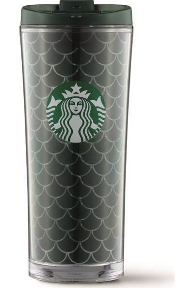 Starbucks Starbucks® Klasik Seri Desenli Termos - Yeşil Renkli 473 ml