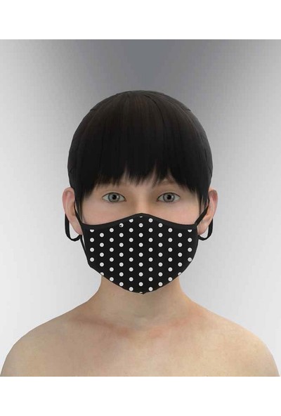 Parkrow 3 Katlı Yıkanabilir Nano Kız Çocuk Maske