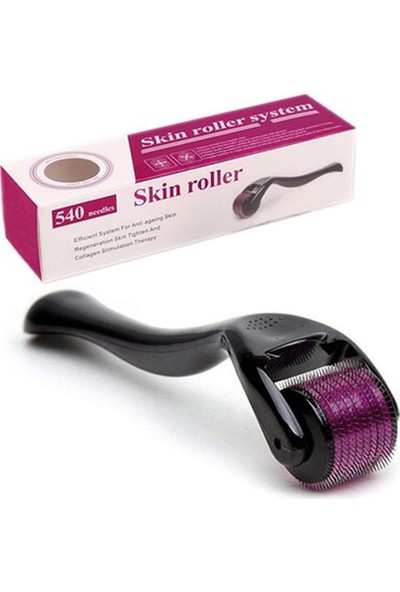 Ironx Derma Roller System 0.5 Mm. Saç Çıkarma Tarağı - Titanyum Iğneli Derma Roller Cilt Yenileme