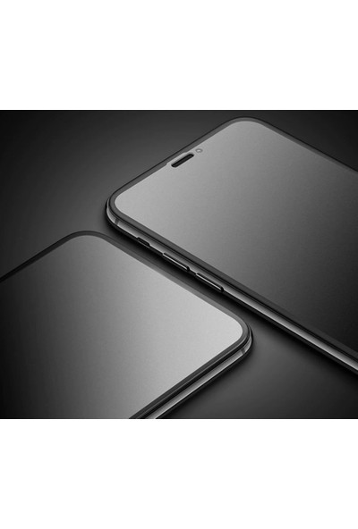 mTnCover iPhone 6 Parmak Izi Bırakmayan Ön Kamera Açık Full 5d Ceramik Esnek Ekran Koruyucu Siyah Renk