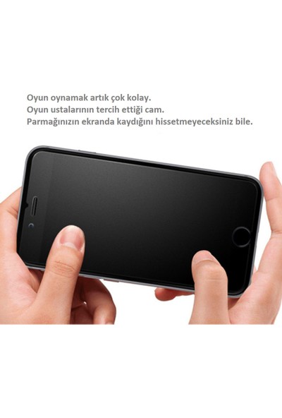 mTnCover iPhone 6s Plus Parmak Izi Bırakmayan Ön Kamera Açık Full 5d Ceramik Esnek Ekran Koruyucu Siyah Renk
