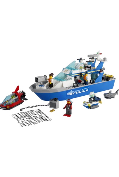 LEGO® City Polis Devriye Botu 60277 - Çocuklar için Oyuncak Yapım Seti (276 Parça)