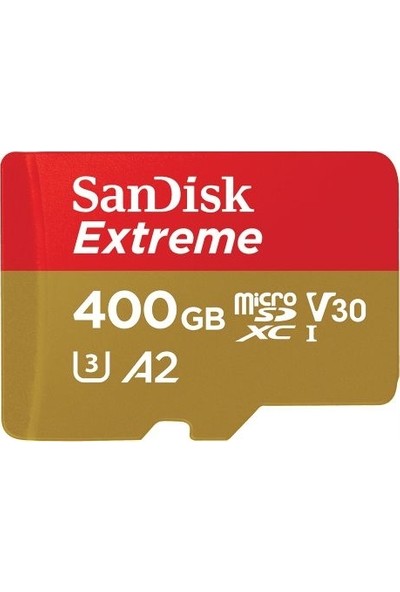 SanDisk Extreme 400GB microSDXC UHS-I Hafıza Kartı (SDSQXA1-400G-GN6MN)