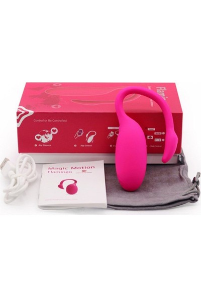 Magic Motion Flamingo Telefon Kontrollü Giyilebilir Vibratör ve Playboy Masaj Yağı