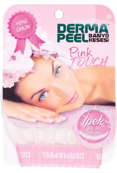 Dermapeel Keçi Kılı Banyo Kesesi + Pink Touch Yüz Kesesi Set