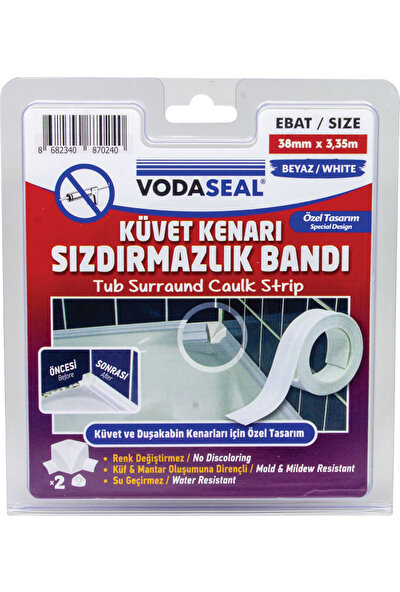 Vodaseal Küvet Kenar Sızdırmazlık Bandı 38 mm x 3.35 M