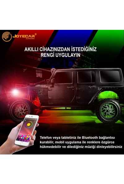 Joyecar X18 Rgb Renk Değiştiren LED Xenon Far | H7 / H4 / H11 / 9005 / 9006