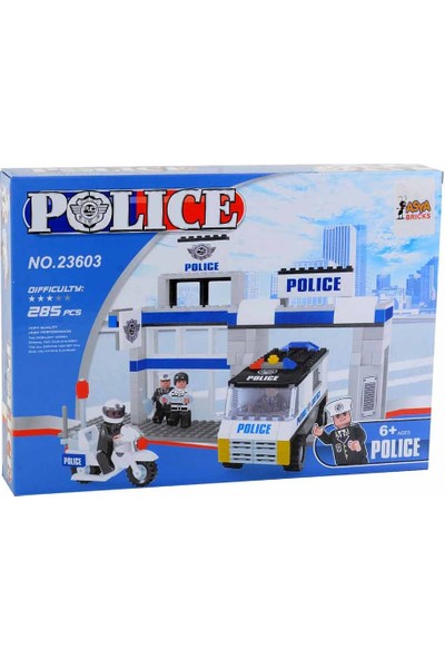 Asya Oyuncak 23603 LEGO Set Polis Ekibi Eğitici 285 Parça