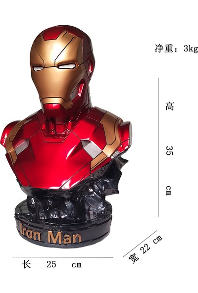 Leco Iron Man Büst 3D Model K-TY46