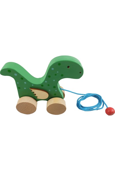 Arda Ahşap Ahşap Sevimli Dinozor Ipli Çekçek