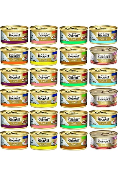Gourmet Gold Karışık Kedi Konservesi 85 Gr. x 24 Adet