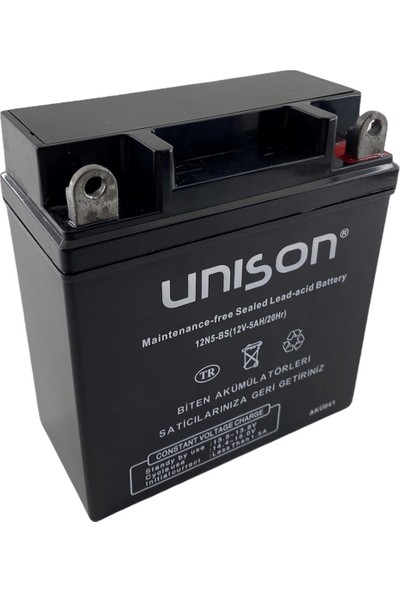Unison Micron 12V 5 Ah Unıson 12N5-BS Motorsiklet Aküsü