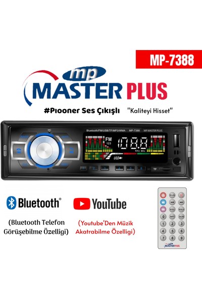 Master Plus Masterplus Bluetooth Oto Teyip