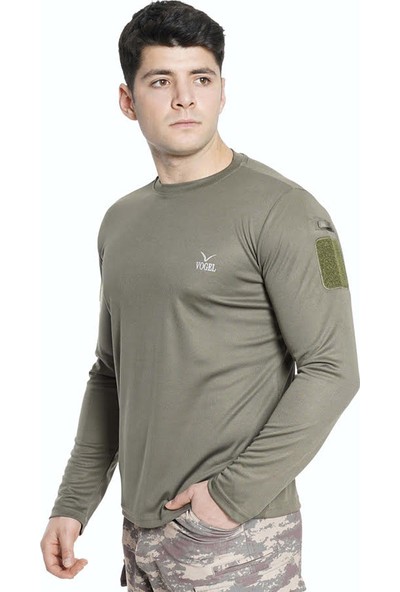 Vogel Tactical Uzun Kollu Yakasız Taktik Tişört