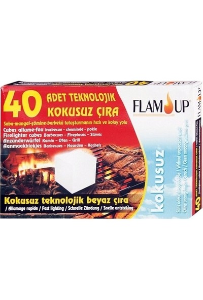 FlamUp Flam Up Teknolojık Beyaz Çıra 40'lı