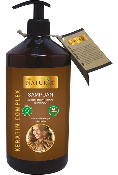 Naturix Tüm Saç Tipleri Için Doğal Keratin Bakımı Saç Bakım Şampuanı 600 ml