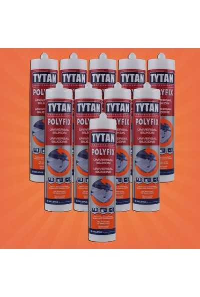 Tytan Silikon Şeffaf Polyfix Universal 280 gr - Selena - 10'lu