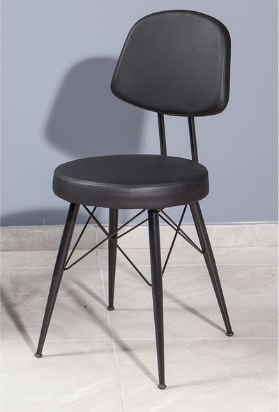 Okkored 1 Adet 45 cm Metal Ayaklı Suni Deri Eyfel Bar Sandalyesi,bar Taburesi TBR115531